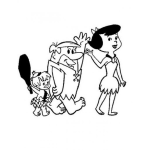 Dibujo para colorear Dibujo De La Familia De Pablo Marmol Para Pintar Y Colorea A Banban Con Pablo Y Con Betty