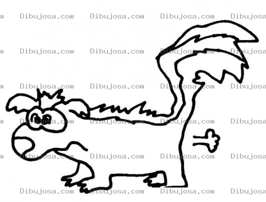Dibujo para colorear Gas De Zorrillo Para Pintar Y Colorear Pedo Hediondo De Zorrillito