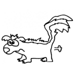 Dibujo para colorear Gas De Zorrillo Para Pintar Y Colorear Pedo Hediondo De Zorrillito