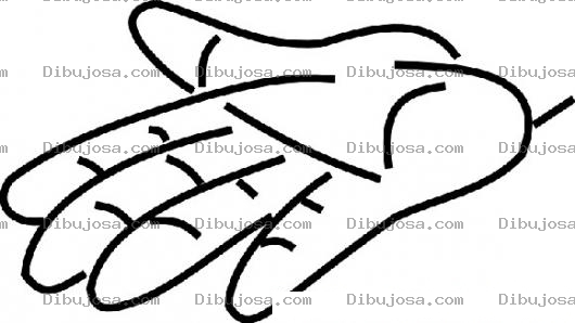 Dibujo para colorear Dibujo De Mano Pidiendo Para Pintar Y Colorear