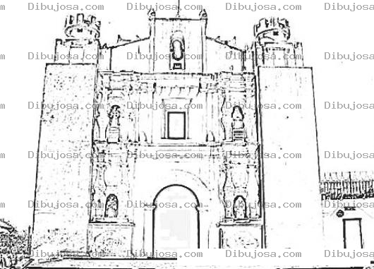 Dibujo para colorear Cerritodelcamen Dibujo De La Iglesia Del Cerrito Del Carmen En Guatemala Para Pintar Y Colorear