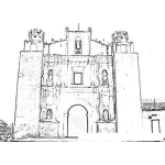 Dibujo para colorear Cerritodelcamen Dibujo De La Iglesia Del Cerrito Del Carmen En Guatemala Para Pintar Y Colorear