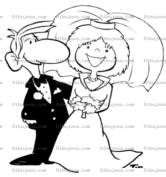 Dibujo para colorear Colorear Marido Y Mujer