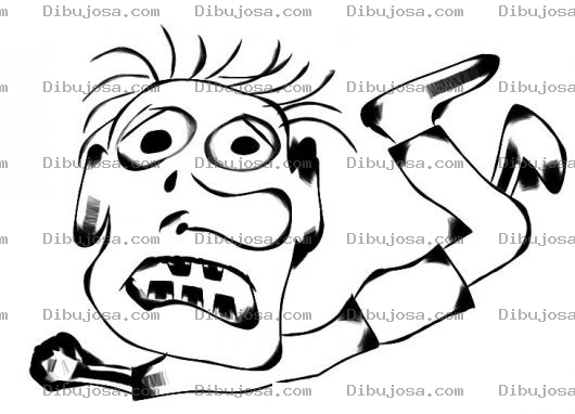 Dibujo para colorear Dibujo De Hombre Rogando Con Lagrimas Para Pintar Y Colorear Hombre Berrinchudo