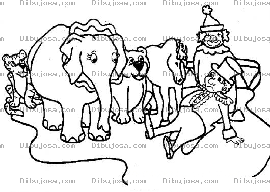 Dibujo para colorear Dibujo De Animales De Circo