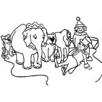 Dibujo para colorear Dibujo De Animales De Circo