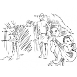 Dibujo para colorear Familia De Escasos Recursos Para Pintar Y Colorear