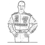 Dibujo para colorear Jeremy Mayfield Nascar Coloring Page Para Colorear Dibujo De JeremyMayfield