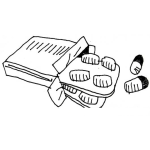 Dibujo para colorear Blister De Pastillas Para Pintar Y Colorear