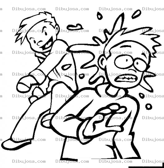 Dibujo para colorear Dibujo De Golpe Por La Espalda Para Pintar Y Colorear El Golpe De La Traicion