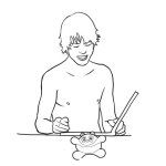 Dibujo para colorear Justin Bieber Sin Camisa Para Pintar Y Colorear