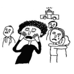 Dibujo para colorear Dibujo De Gente Llorando Y La Policia Al Fondo Para Pintar Y Colorear