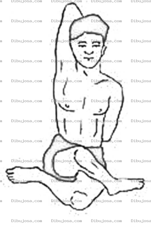 Dibujo para colorear Asanas Dibujo De Ejercicios De Asanas Para Pintar Y Colorear