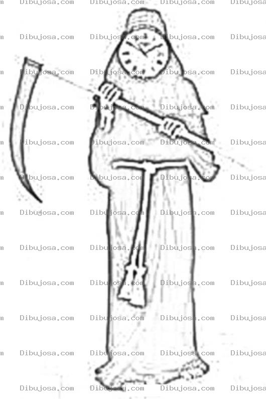 Dibujo para colorear Death Clock Dibujo Del Relok De La Muerte Para Pintar Y Colorear Al Deathclock
