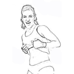 Dibujo para colorear Dibujo De Miesha Tate Peleadora De Mma Para Pintar Y Colorear