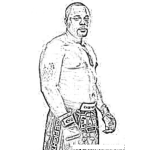 Dibujo para colorear Daniel Cormier Peleador De Mma Para Pintar Y Colorear A Danielcormier