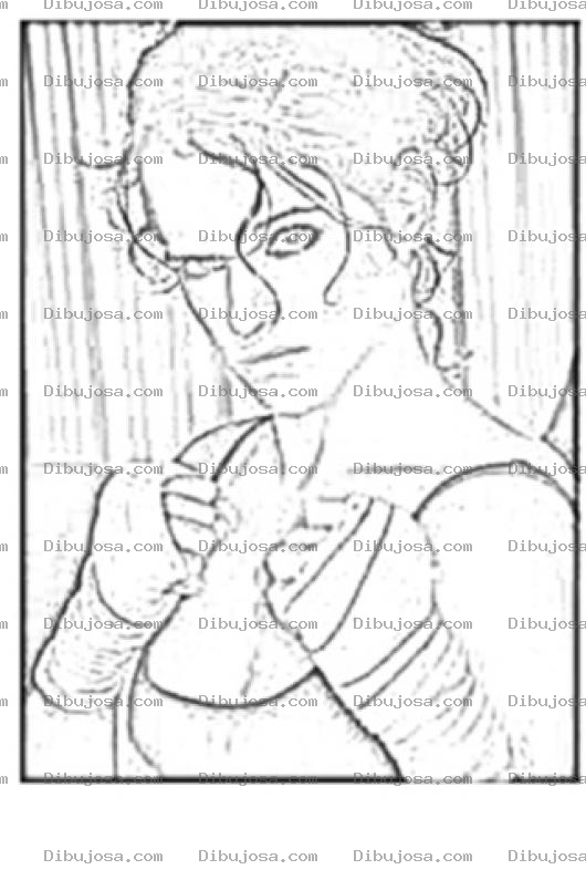Dibujo para colorear Dibujo De Paloma Fabrykant Comentarista De Strikeforce En Space Y Peleadora De Mma Para Pintar Y Colorear