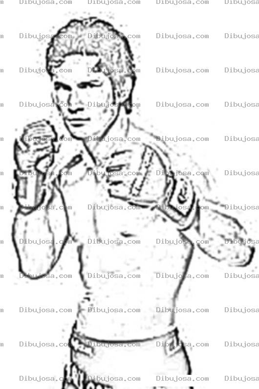 Dibujo para colorear Dibujo De K J Noons Peleador De Mma En Strikeforce Para Colorear A Karl James Noons Kjnoons Kay Jay Nuns