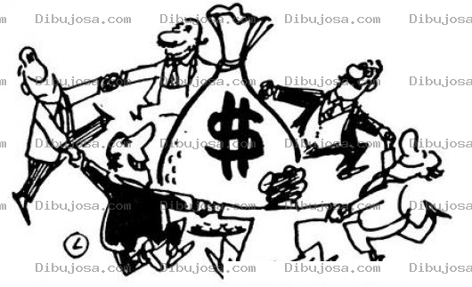 Dibujo para colorear Dibujo De Banqueros Jungando Con El Dinero Para Pintar Y Colorear Vamos A La Vuetla Del Money Moneygil