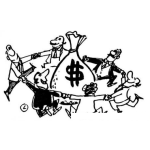 Dibujo para colorear Dibujo De Banqueros Jungando Con El Dinero Para Pintar Y Colorear Vamos A La Vuetla Del Money Moneygil