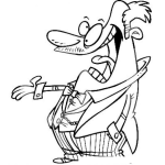 Dibujo para colorear Demagogia Dibujo De Politico Hablador Demagogo Lengua Larga Embustero Casaquero Y Prometeror De Falsas Promesas Para Pintar Y Colorear