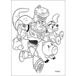Dibujo para colorear Pintar a los amigos de gudy