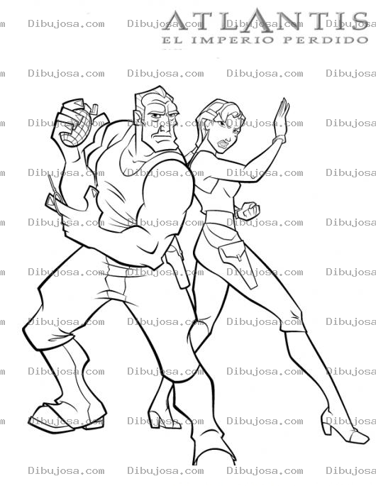 Dibujo para colorear Dibujo De Atlantis El Imperio Perdido Para Pintar Y Colorear