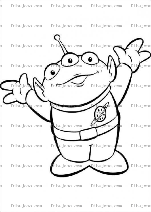Dibujo para colorear Pintar duende de tres ojos