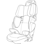 Dibujo para colorear Dibujo Para Colorear Sillon De Bebe Para Carro