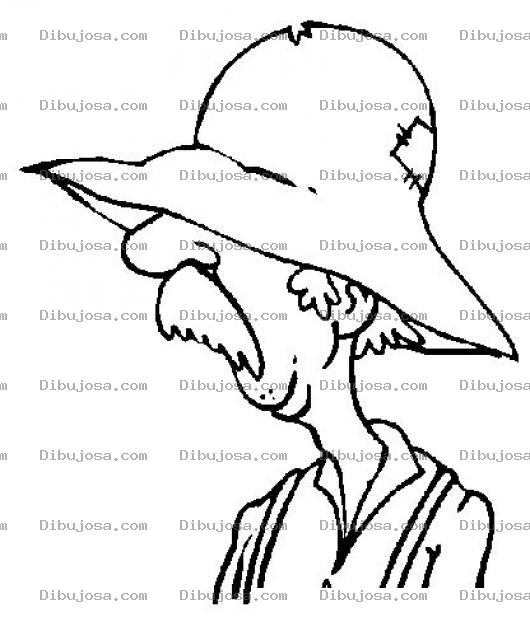 Dibujo para colorear Dibujo De Viejo Con Sombrero De Safari Para Pintar Y Colorear