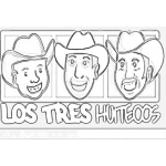 Dibujo para colorear Tres Huitecos Guatemala Dibujo De Los Mejores Comediantes De Guatemala Para Pintar Y Colorear A Los Treshuitecos Hay DIO Mio 3huitecos Aydiomio Orgullo Chapin