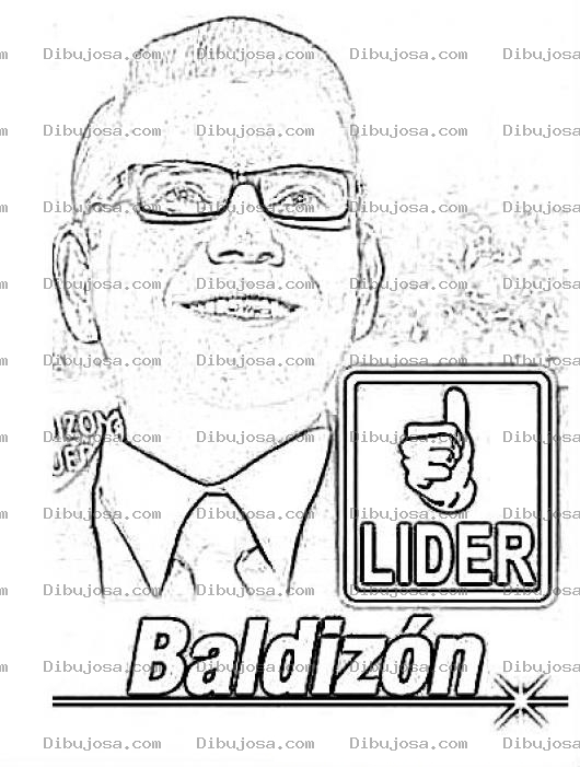 Dibujo para colorear Doctor Manuel Baldizon Lider Guatemala Para Pintar Y Colorear Dibujo Del Candidato A Presidente ManuelBaldizon