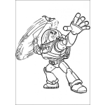 Dibujo para colorear Colorear a Buzlighter con una onda