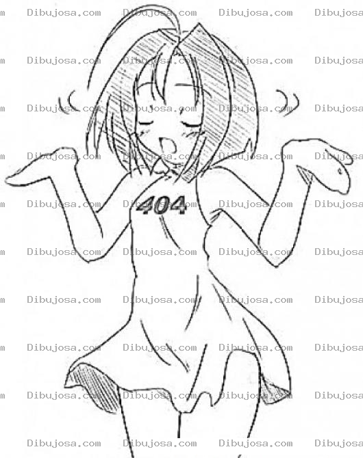 Dibujo para colorear Error404 Dibujo De Chica 404 Para Pintar Y Colorear Pagina Inexistente En El Hosting