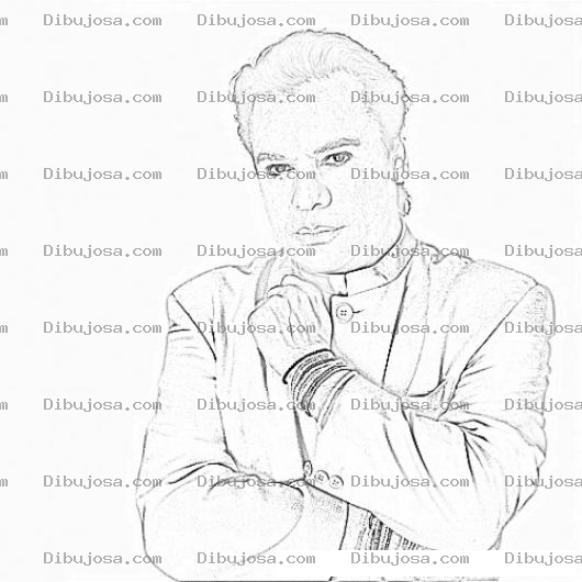 Dibujo para colorear Juangabriel Dibujo De Juan Gabriel Para Pintar Y Colorear Al Cantante Mexicano De No Me Vuelvo A Enamorar