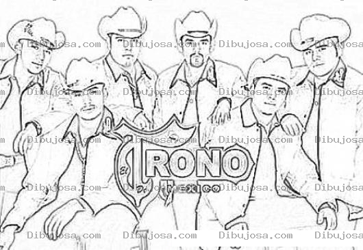 Dibujo para colorear Eltronodemexico Dibujo De El Trono De Mexico Grupo Mexicano Duranguense Para Pintar Y Colorear