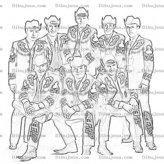 Dibujo para colorear Kpaz De La Sierra Dibujo De K Paz De La Sierra Grupo Mexicano Norteno Para Pintar Y Colorear Kpazdelasierra