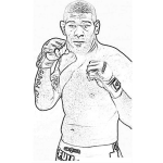 Dibujo para colorear Antoniosilva Dibujo De Antonio Silva Peleador De Mma De Brasil Alias Big Foot Para Pintar Y Colorear A Bigfoot Brasilero De Strikeforceb