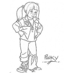 Dibujo para colorear Punkybrewster Dibujo De Punky Brewster Para Pintar Y Colorear A Punky Bruster De La Caricatura Punkybruster