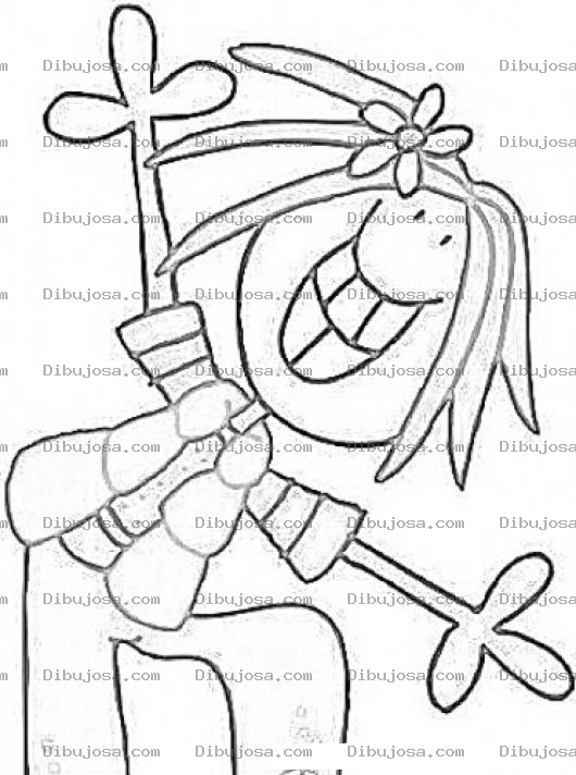 Dibujo para colorear Abrazo De Nina Para Pintar Y Colorear A Una Chica Dando Un Abrazote