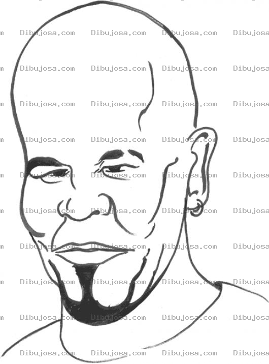 Dibujo para colorear Dibujo De Pelon Con Barbita Para Pintar Y Colorear