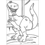 Dibujo para colorear Colorear Dinosaurio Feliz de Toy Story