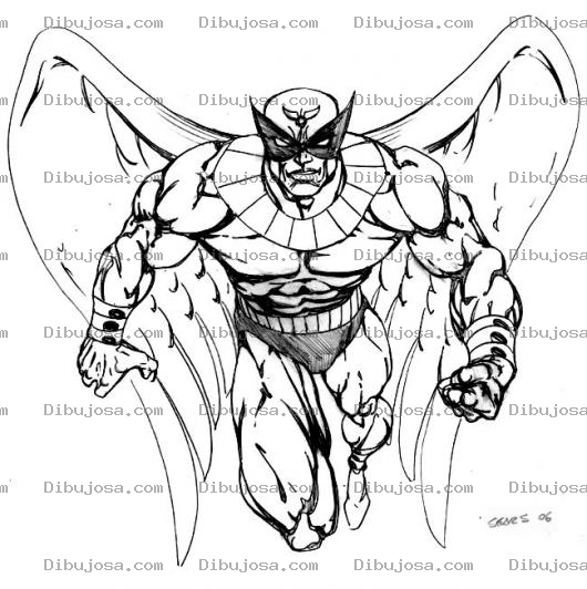 Dibujo para colorear Dibujo De Birdman Para Pintar Y Colorear Birdmanbirdman