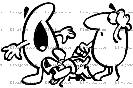 Dibujo para colorear Mordida De Perro Para Pintar Y Colorear Dibujo De Perro Mordiendo A Un Hombre En El Tobillo