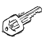 Dibujo para colorear Casa Propia Dibujo De La Llave De Una Casas Para Pintar Y Colorear