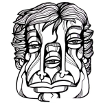 Dibujo para colorear 3ojos Tresojos Dibujo De Cara Con Tres Ojos Para Pintar Y Colorear Hombre De 3 Ojos