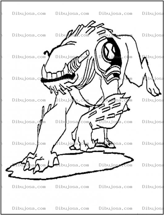 Dibujo para colorear Colorear Perro de Ben 10