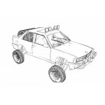 Dibujo para colorear Autos Modificados Dibujo Para Colorear Carro Modificado Para Correr