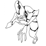 Dibujo para colorear Colorear fantasma de Ben10