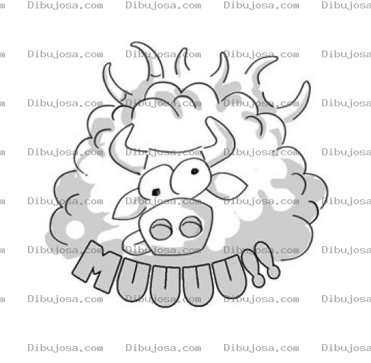 Dibujo para colorear Estampida De Toros Dibujo De Nube De Toros De San Fermin Para Pintar Y Colorear
